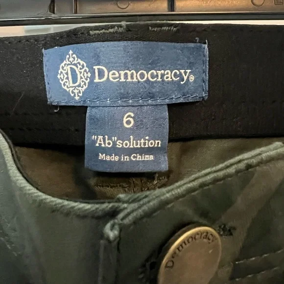 Democracy ab solution utility roll cuff pants size 6 NWT - Picture 3 of 10
